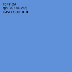 #5F91DA - Havelock Blue Color Image